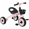 Qaba Tricycle For Toddler 2-5 Year Old Girls And Boys, Toddler Bike With Adjustable Seat, Basket, Be