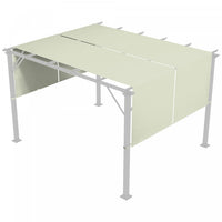 Outsunny 2 Pcs 16 X 4ft Pergola Shade, Uv Protection Pergola Canopy, Khaki