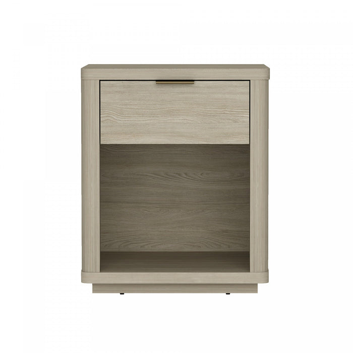Evelyn Modern 20\" Nightstand in Natural (1-Drawer) 