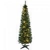 Homcom 6' Prelit Artificial Christmas Tree With Warm White Led Lights