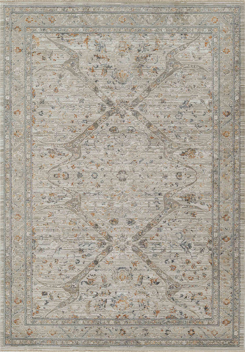 Margaux Traditional 8'10\" x 12'7\" Area Rug in Ivory Indoor Area Rug 