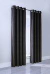 Minuit Black Grommet Curtain Panel - 52\" X 84\"