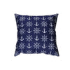 Outdoor Waterproof Cushion Blue Anchor - Set of 2 Cushions