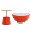 Anderson Modern 2-Piece Coffee Table & End Table Set in Orange 