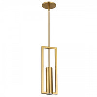 Dainolite Pauline 1 Light Pendant Aged Brass Lamp