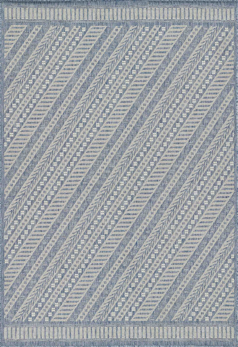 Livia Transitional 8'0\" x 10'0\" Area Rug in Blue Indoor Area Rug 