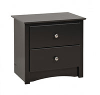Sonoma 2-Drawer Nightstand - Black
