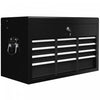 Homcom 6 Drawer 24\" Metal Tool Box With Top Case, Ball Bearing Slides