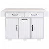 Nathan Kitchen Island With Tilt-out Trash Cabinet And Storage - White 