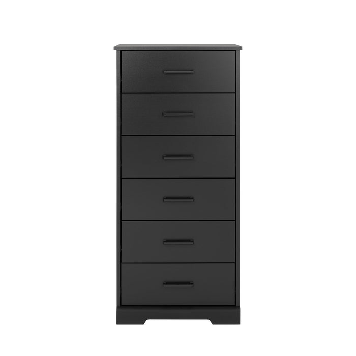 Prepac Rustic Ridge 23.75\" 6-Drawer Chest - Black