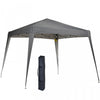 Outsunny 8' X 8' Pop Up Canopy With Inclined Legs, Outdoor Folding Tent, Portable Garden Party Gazeb