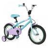 Costway 14" Kids Bike With Adjustable Saddle Handlebar Removable Training Wheels Handbrake Blue