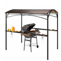 Outsunny 8' X 5' Hardtop Grill Gazebo, Barbecue Gazebo With Pc Board Roof