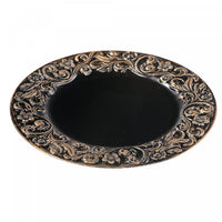 Charger Plate Baroque Black Brushed Dinnerware