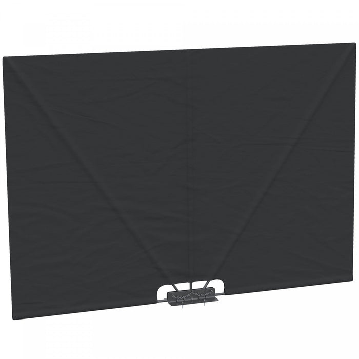Outsunny 93\" X 63\" Folding Side Awning For Patio, Poolside, Dark Grey
