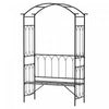 Outsunny 80" Tall Fairy Garden Arbor Arch With Bench
