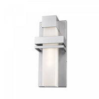 Camden 1-Light Silver Outdoor Wall Light 