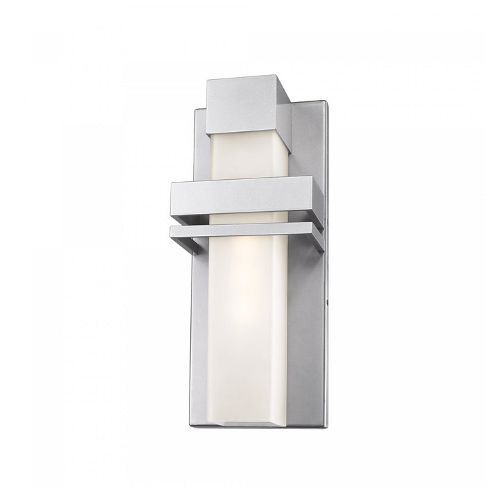 Camden 1-Light Silver Outdoor Wall Light 