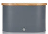 Salton Swan Nordic Bread Bin with Cutting Board - Grey