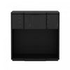 Clive Mid-Century Modern 22\" Nightstand in Black (1-Drawer) 