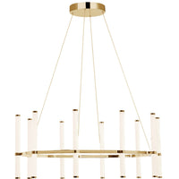 Dainolite Corvette Chandelier 60w Aged Brass White Acrylic Diffuser Lamp