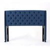 Hansen Upholstered Wingback Headboard With Button Tufting,king Size,dark Navy 