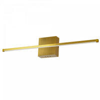 Dainolite Array LED Wall Sconce Horizontal 30w Aged Brass White Acrylic Diffuser Lamp