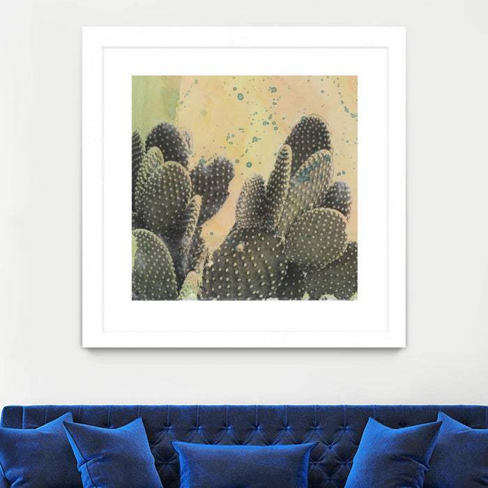 \"Desert Dreams Ii\" Matted and Framed White 30x30 Wall Art