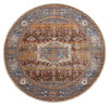 Dulce Traditional 5'0\" x Area Rug in Multi Indoor Area Rug 
