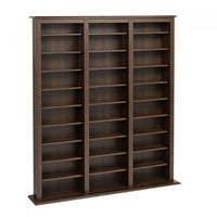 27 Adjustable Shelves Multimedia Storage - Espresso 