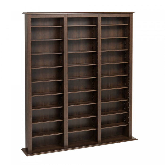 27 Adjustable Shelves Multimedia Storage - Espresso 