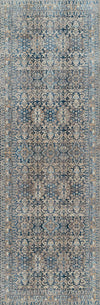 Ariana Traditional 2'6\" x 8'0\" Runner Rug in Blue Indoor Area Rug 