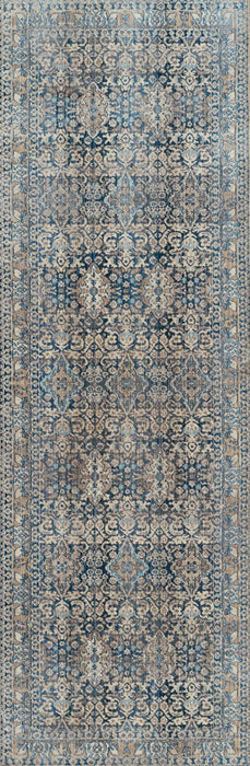 Ariana Traditional 2'6\" x 8'0\" Runner Rug in Blue Indoor Area Rug 