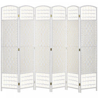 Homcom 6 Panel Folding Room Divider 5.6 Ft Privacy Screen
