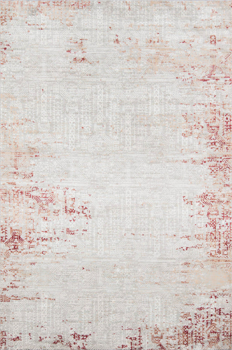Amber Traditional 8'11\" x 12'6\" Area Rug in Red Indoor Area Rug 