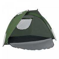 Outsunny Pop Up Tent, Beach Tent, Uv Protected Sun Shelter With Carry Bag And Ground Stakes For 2-3