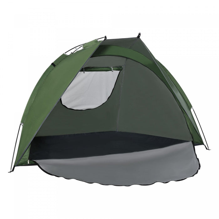 Outsunny Pop Up Tent, Beach Tent, Uv Protected Sun Shelter With Carry Bag And Ground Stakes For 2-3 