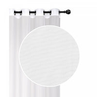 Voile Panel with Grommets White - Set of 2