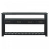 Ava 62.2'' Large Entryway Table with Drawers and Open Shelves,Black Sofa Table  