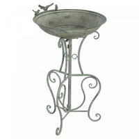 Outsunny Metal Bird Bath For Outdoors, 19.3