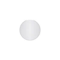 Lathe 18 Inch Frameless Round Mirror In Chrome 