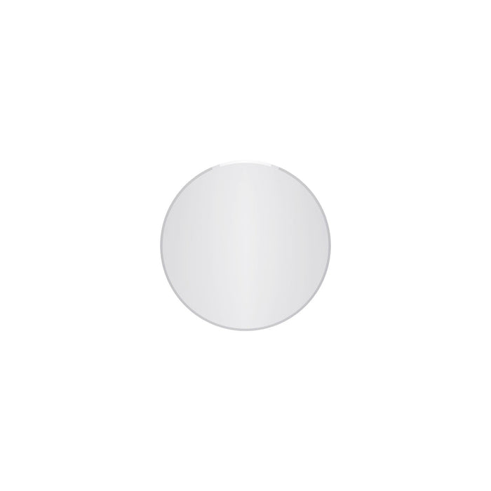 Lathe 18 Inch Frameless Round Mirror In Chrome 