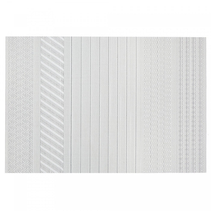 Vinyl Placemat Regalia Silver - Set of 12