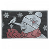 Rubber Snowman Cardinal Floormat