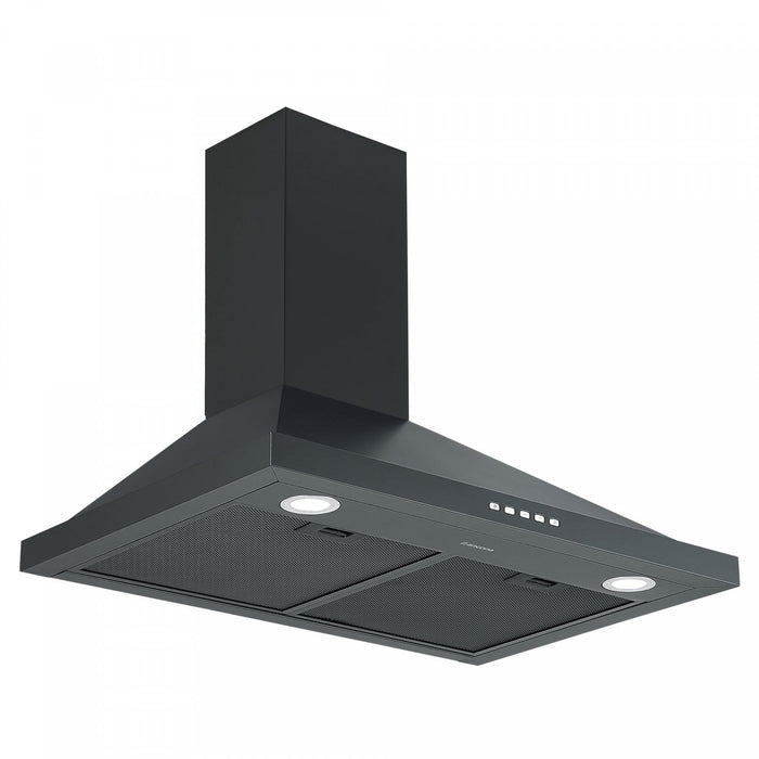 Ancona 30\" Convertible Wall-Mounted Range Hood - AN-17018BLK 