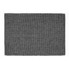 Chambray Ribbed Placemat Black - Set of 12