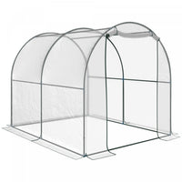 Outsunny 6.6' X 8.2' X 6.6' Dome Tunnel Greenhouse Plant Shed Garden Hot House Growing Tent W/ Roll