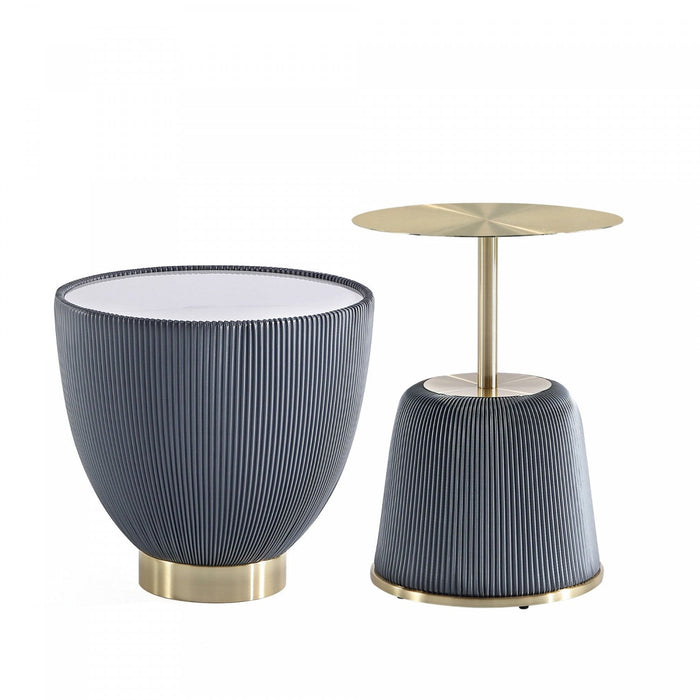 Anderson Modern 2-Piece End Table in Gray 