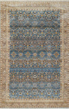 Gianna Traditional 8'0\" x 10'0\" Area Rug in Blue Indoor Area Rug 