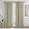 Baxter Oatmeal Back Tab Curtain Panel - 52\" X 84\"